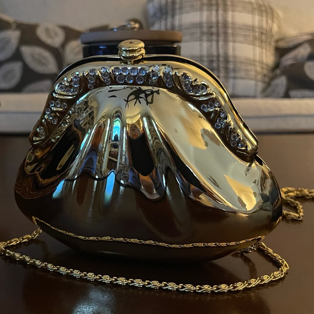 Vintage gold women’s evening bag